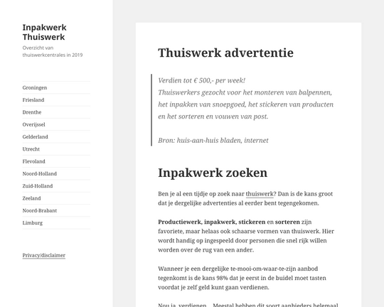 Inpakwerk Thuiswerk Logo
