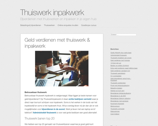 Thuiswerk Inpakwerk Logo